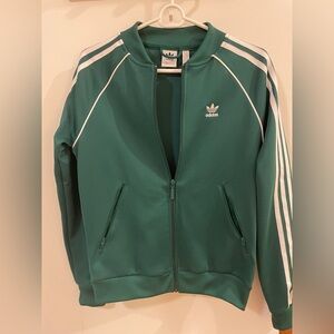Adidas green track jacket